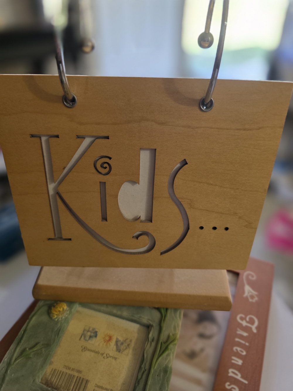 Kids Wooden Photo Holder - Natural Wood
